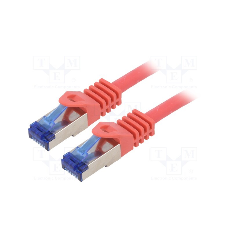 1 pcs x LOGILINK - C6A054S - Patch cord, S/FTP, 6a, stranded, Cu, LSZH, red, 2m, 26AWG, -20÷75°C