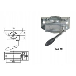 Support wheel clamp for tow truck trailer