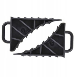 Wheel chock with handle, 2 pieces, strong chocks