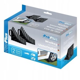 Wheel chock with handle, 2 pieces, strong chocks