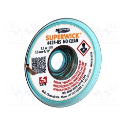 1 pcs x MG CHEMICALS - 424-NS - Tape: desoldering, halide-free,rosin,No Clean,ROL0, W: 1.5mm