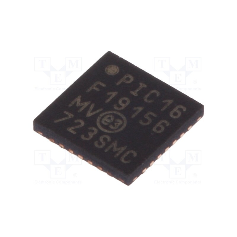 1 pcs x MICROCHIP TECHNOLOGY - PIC16F19156-I/MV - IC: PIC microcontroller, 28kB, 32MHz, I2C,SPI,UART x2, 2.3÷5.5VDC