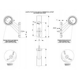 LED trailer marker lamp LD 725 P right
