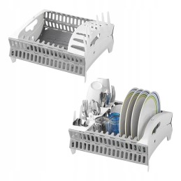 Folding dish dryer and drainer for a camper