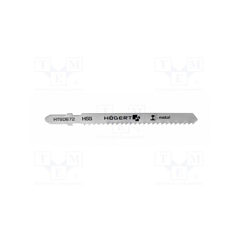 1 pcg x Hu00d6GERT TECHNIK - HT6D672 - Hacksaw blade, metal,jigsaw, 100mm, 8teeth/inch, 5pcs.