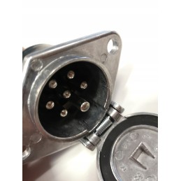 Metal 24v 7pin aluminum trailer socket