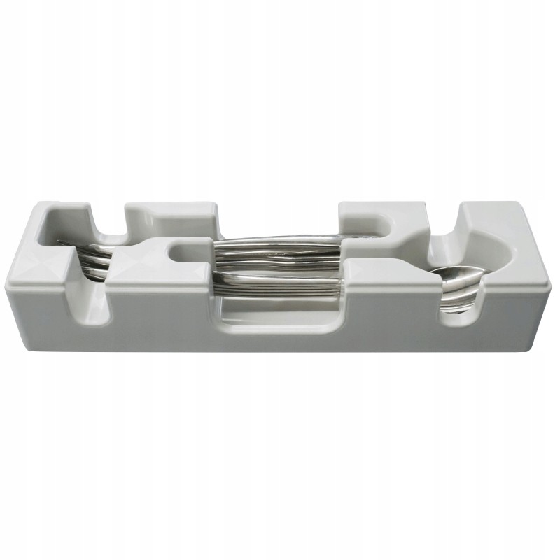 Purvario container for dessert spoons and forks