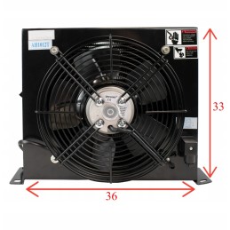 Hydraulic oil cooler 100l min DC 12v