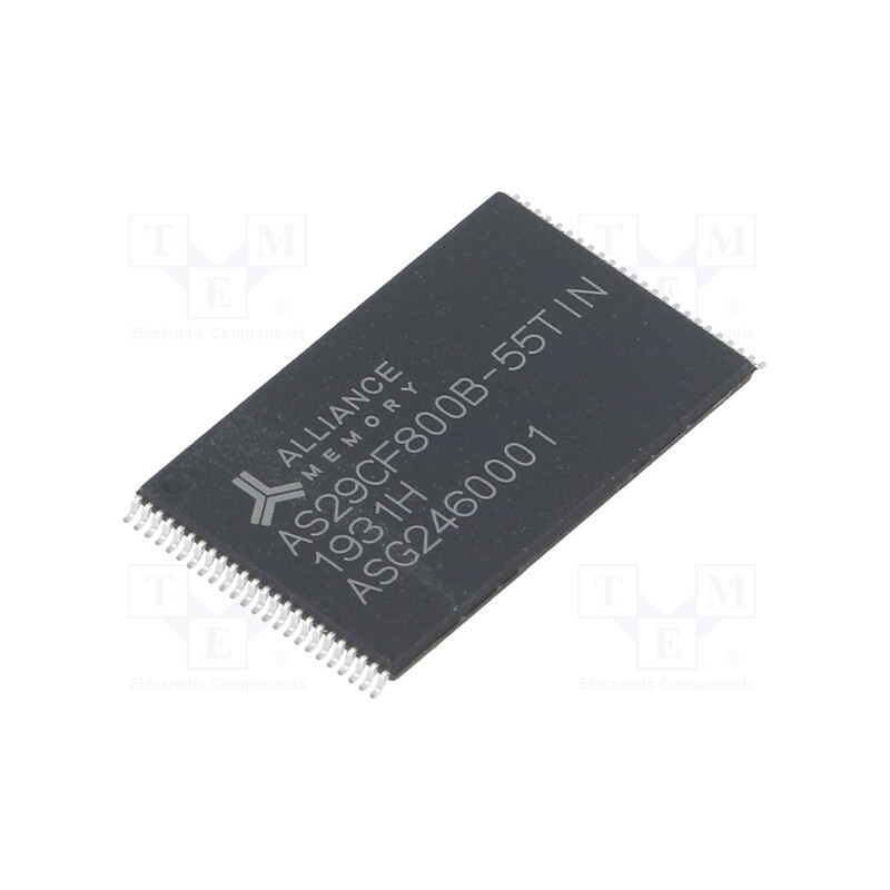 1 pcs x ALLIANCE MEMORY - AS29CF800B-55TIN - IC: FLASH memory, 8MbFLASH, 1Mx8bit, 55ns, TSOP48, parallel