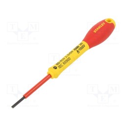 1 pcs x STANLEY - 0-65-410 - Screwdriver, slot, insulated, SL 2,5, FATMAX®, 50mm, 1kVAC