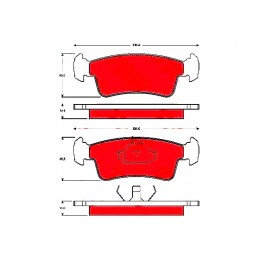Brake pads front suzuki swift 89 97 trw