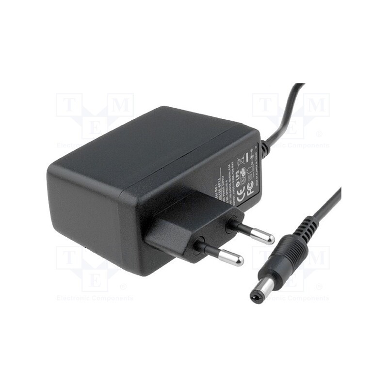 1 pcs x MEAN WELL - GS15E-8P1J - Power supply: switched-mode, plug, 48VDC, 0.31A, 15W, Plug: EU, 81%