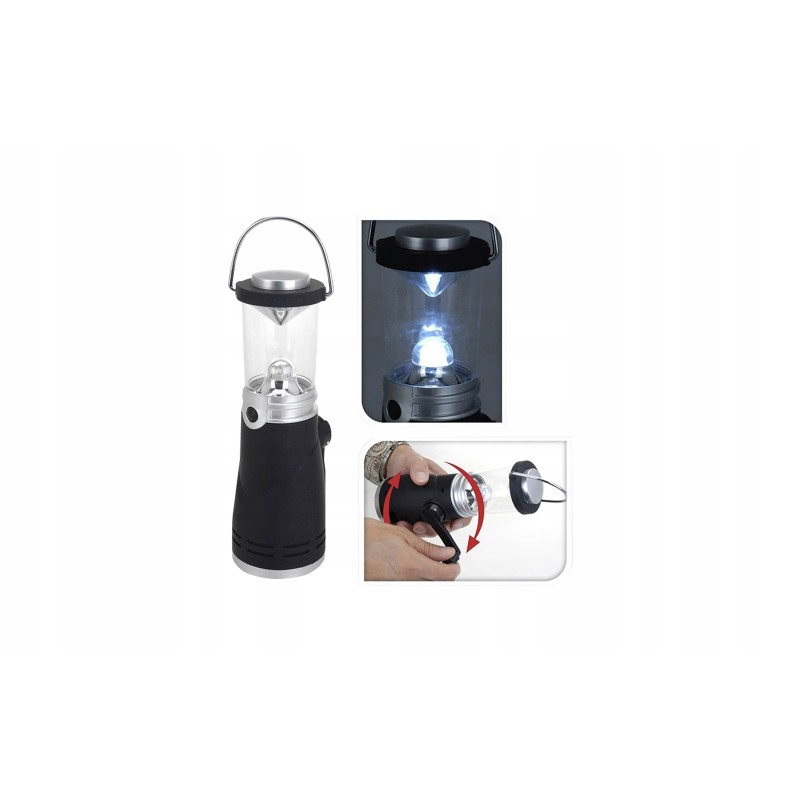 Eaxus dynamo LED camping lamp with crank