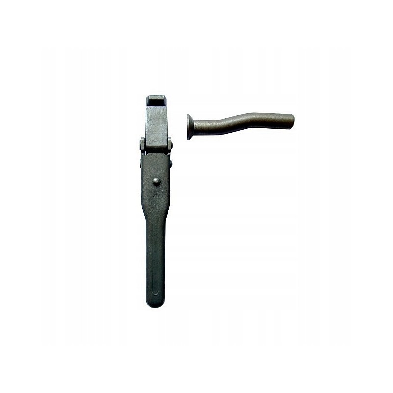 Bottom opening lock, Pronar type, straight with pin