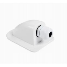Single roof grommet for white solar cable
