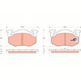 Trw GDB1305 brake pads