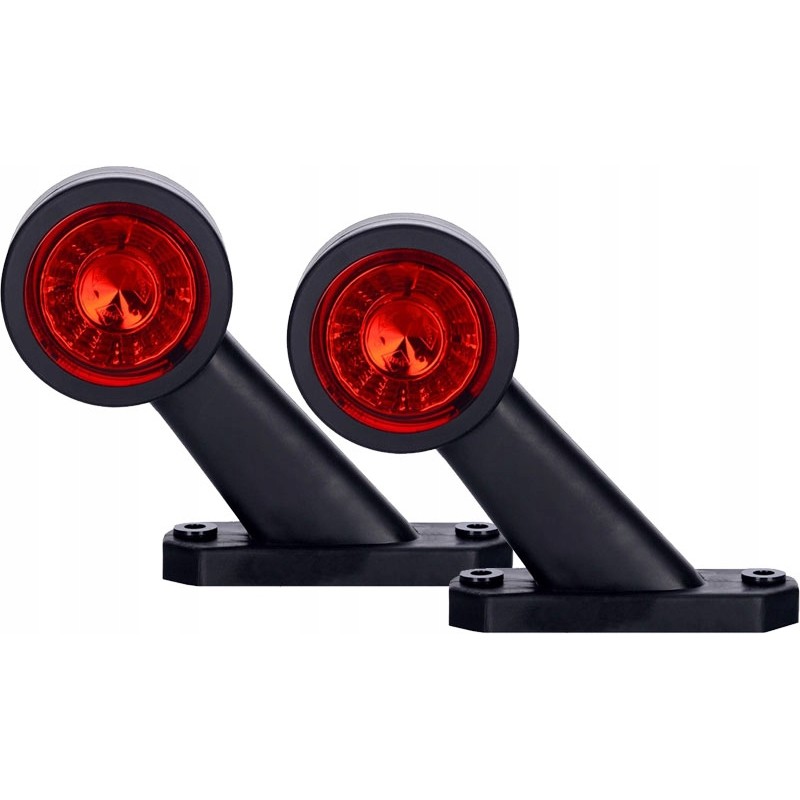Slanting red and white LED corner marker lamp