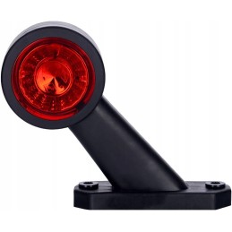 Slanting red and white LED corner marker lamp