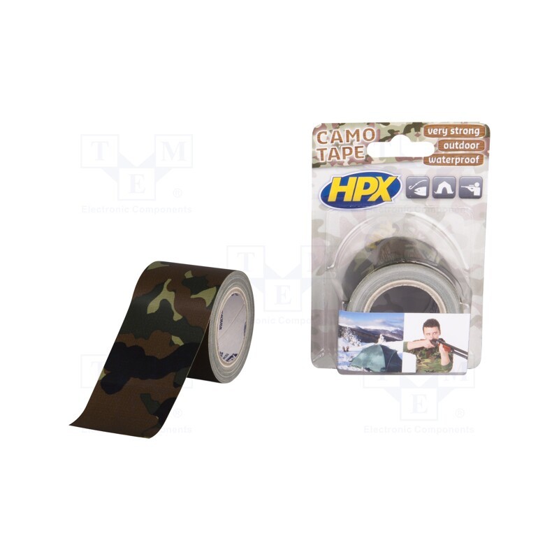 1 rol x HPX - CA5005 - Tape: masking, W: 48mm, L: 5m, camo, Application: masking