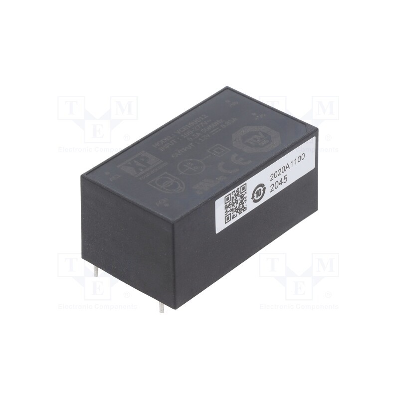 1 pcs x XP POWER - VCE10US12 - Converter: AC/DC, 10W, 85÷264VAC, 12VDC, Iout: 830mA, OUT: 1, 80%, PCB