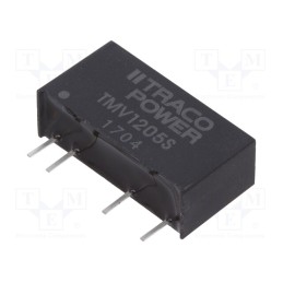 1 pcs x TRACO POWER - TMV 1205S - Converter: DC/DC, 1W, Uin: 10.8÷13.2V, Uout: 5VDC, Iout: 200mA, SIP7