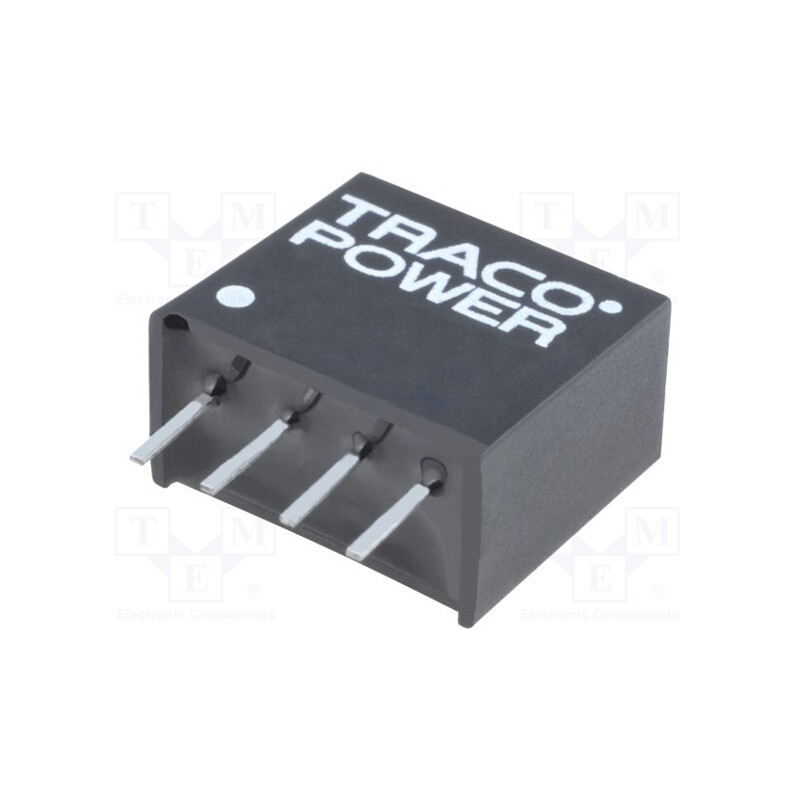 1 pcs x TRACO POWER - TME2409S - Converter: DC/DC, 1W, Uin: 21.6÷26.4V, Uout: 9VDC, Iout: 110mA, SIP4