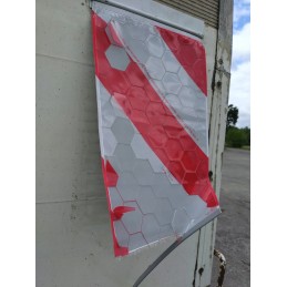 Reflective flags for tail lift 250x400