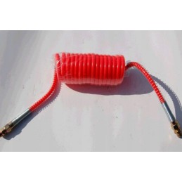 Red pneumatic spiral cable m16 6m