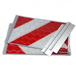 Warning flags elevator parts loading elevators