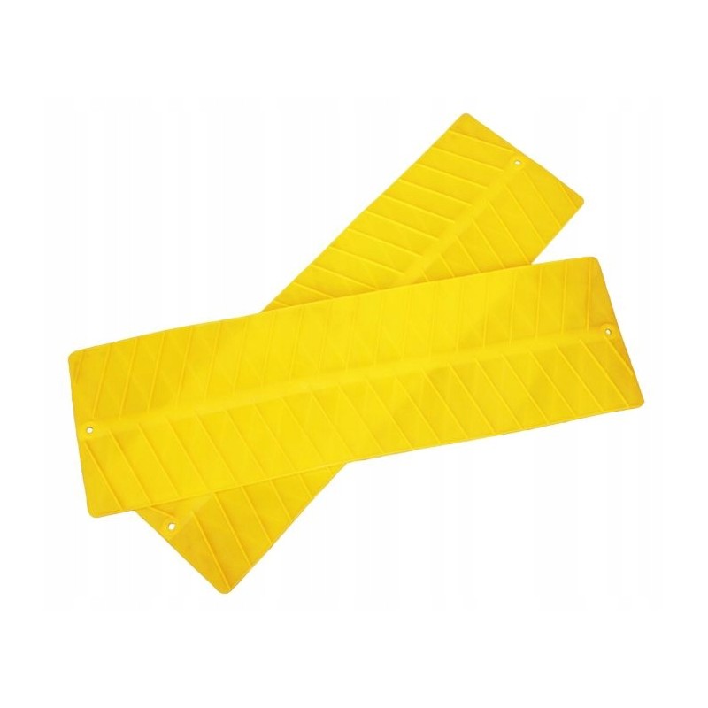 Anti-slip mats for the wheels of a Stagri Haba camper