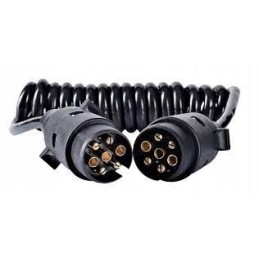Spiral extension cable for trailer 5m 7pin