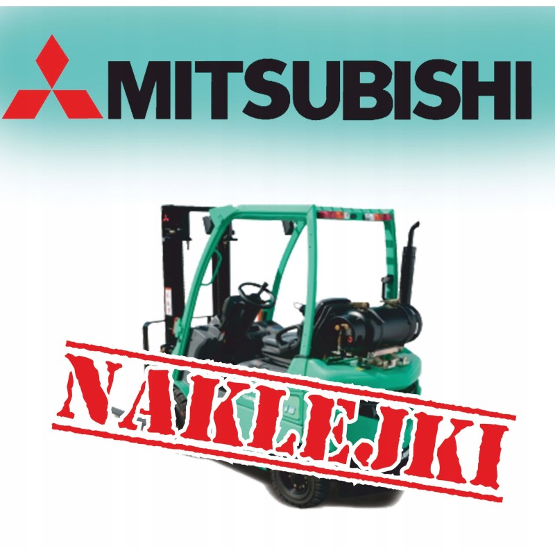 Mitsubishi forklift sticker set