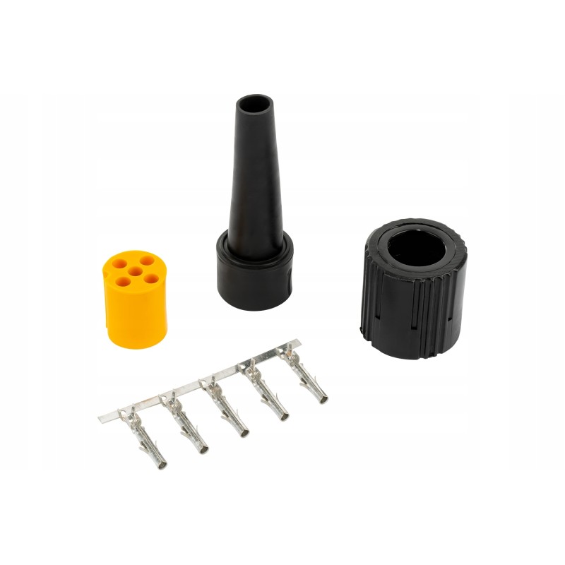 Connector for rear lamps of tow truck trailer, left, 5-pin