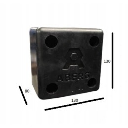 Rubber bumper Wielton square 130x130x80