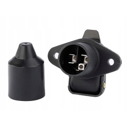 Set of electrical socket, 3 pin trailer plug