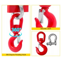 Forklift traverse, adapter, 2t hook holder