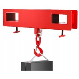 Forklift traverse, adapter, 2t hook holder