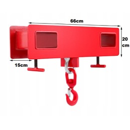 Forklift traverse, adapter, 2t hook holder