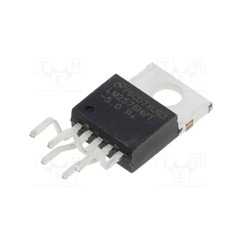 1 pcs x TEXAS INSTRUMENTS - LM2576HVT-5.0/LF03 - IC: PMIC, DC/DC converter, Uin: 4÷60VDC, Uout: 5VDC, 3A, TO220-NDH5D
