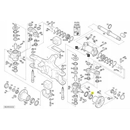 Linde rear hub bearing, economy version