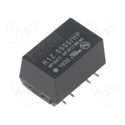 1 pcs x RECOM - R1Z-0505/HP - Converter: DC/DC, 1W, Uin: 4.5÷5.5V, Uout: 5VDC, Iout: 200mA, SMD