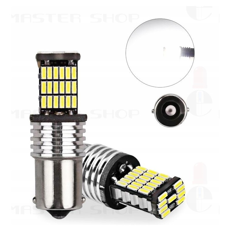 Reverse light bulb 45 LED ba15s white 12v