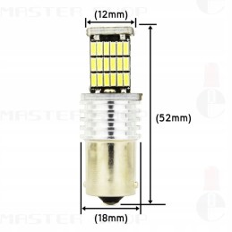 Reverse light bulb 45 LED ba15s white 12v