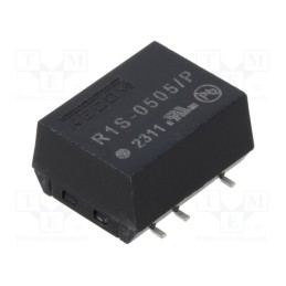 1 pcs x RECOM - R1S-0505/P - Converter: DC/DC, 1W, Uin: 4.5÷5.5V, Uout: 5VDC, Iout: 200mA, SMD
