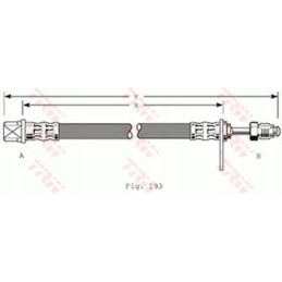 Brake hose citroen peugeot xsara n1 406 8b 406 co