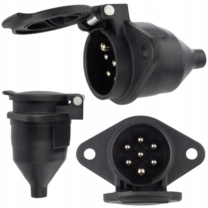 7 pin type n 24v socket for a truck trailer