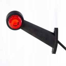 Red and white marker lamp, dump truck, garbage truck