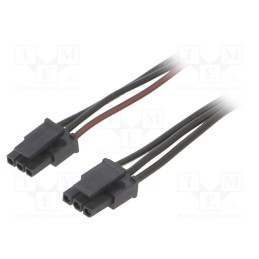 1 pcs x ESPE - KABX-3PFF-L400 - Cable, Micro-Fit 3.0, female-female, PIN: 3, 0.4m, 4A, TLYp, 0.35mm2