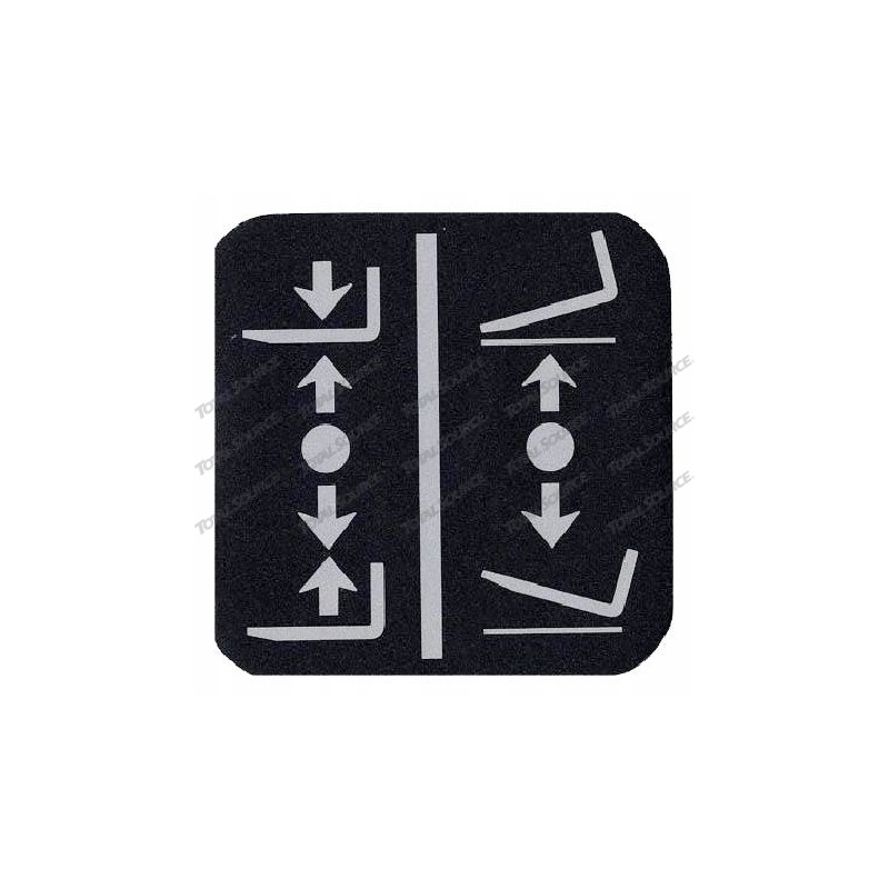 Linde tilt and lift sticker 0009381606