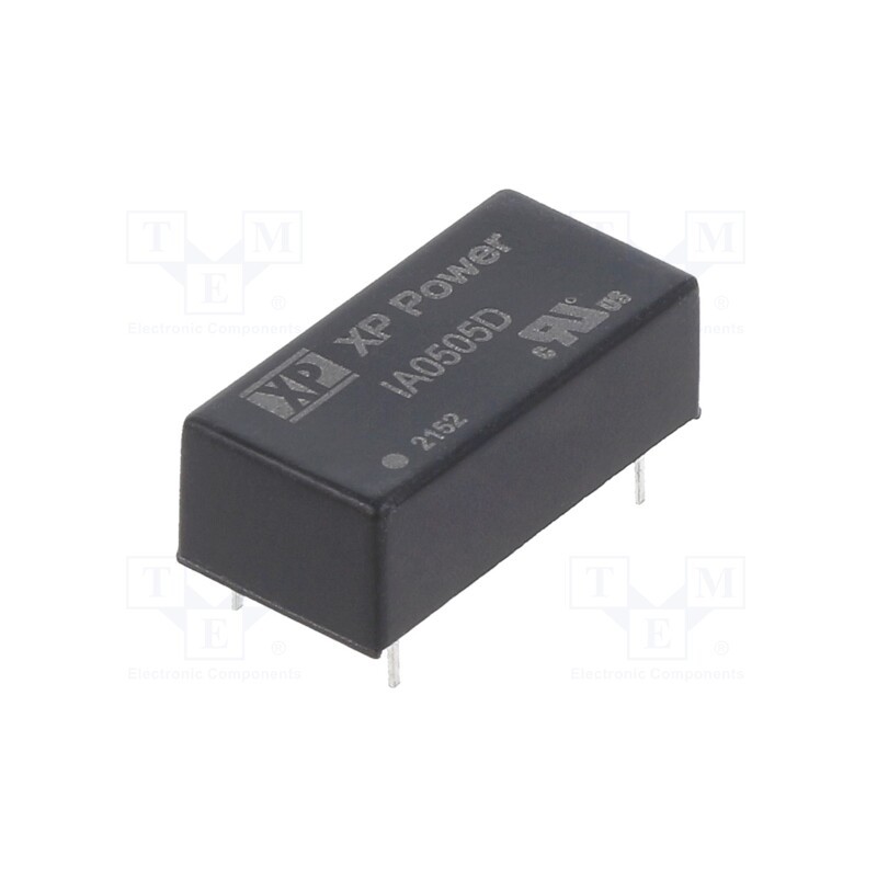 1 pcs x XP POWER - IA0505D - Converter: DC/DC, 1W, Uin: 5V, Uout: 5VDC, Uout2: -5VDC, Iout: 100mA